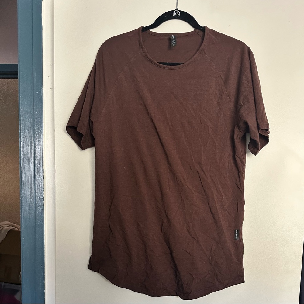 Men's ASRV Brown T-Shirt sz m